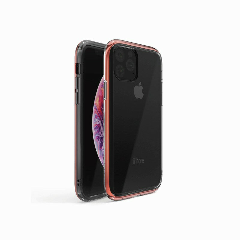 iPhone 11 Pro INO LINE INFINITY CLEAR CASE Rose Gold 背面カバー型 スマートフォンケース スマホケース[▲][R]