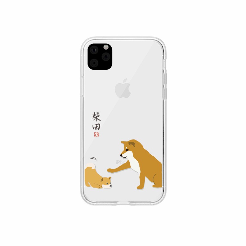 【abbi FRIENDS（アビィフレンズ）】iPhone 11 Pro しばたさんクリアケース 子犬 背面カバー型 スマートフォンケース…