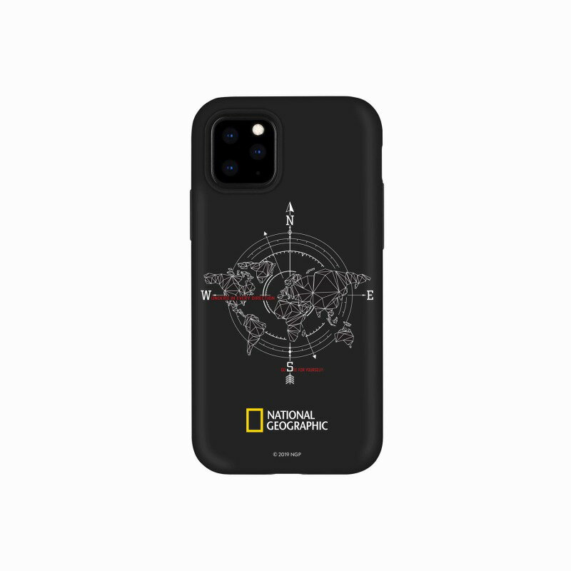 【National Geographic(ナショナル ジオグラフィック)】iPhone 11 Pro Compass Case Double Protective ブラック 背…