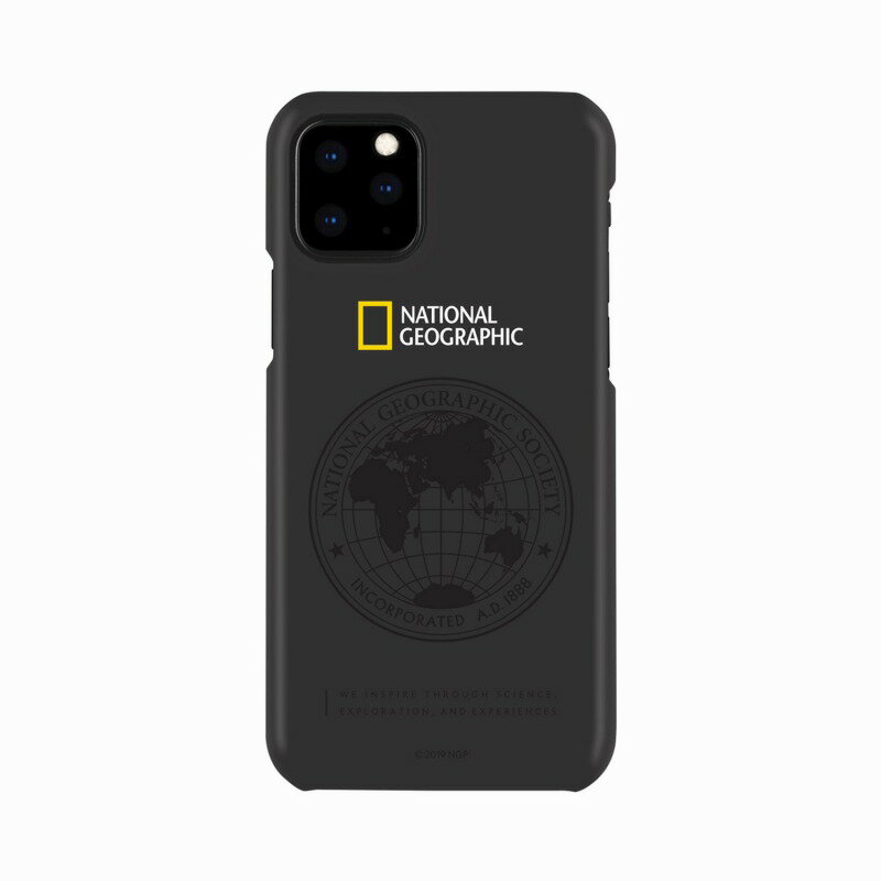 【National Geographic(ナショナル ジオグラフィック)】iPhone 11 Pro Max Global Seal Slim Fit Case ブラック 背面…