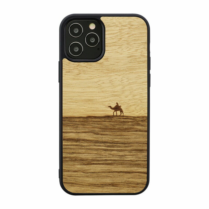 【Man & Wood】iPhone12 / iPhone12Pro天然木ケース Terra 背面カバー型 スマホケース[▲][R]