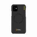 【National Geographic】 公式ライセンス品 iPhone12 mini Explore Further Edition Carved Stamp Case Black 背面カバー型 スマホケース ▲ R