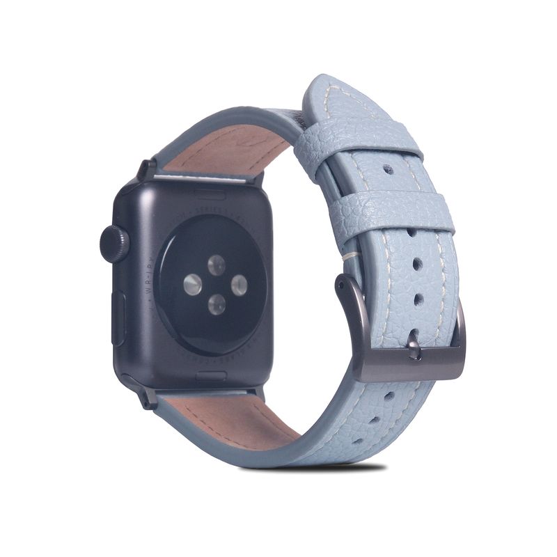 【SLG Design】アップルウォッチ バンド FULL GRAIN LEATHER BAND for Apple Watch 45/44/42mm パウダーブルー [▲][R]