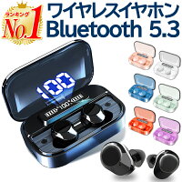 【楽天1位 あす楽 モバイルバッテリー機能付】ワイヤレスイヤホン bluetooth 5.3 ...