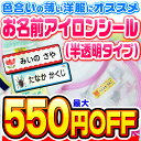 【最大550円OFF】名前シール アイロン お名前シール なまえシール おなまえシール ネームシール アイロンシール ラバー 透けるタイプ 布 布用 防水 入学...