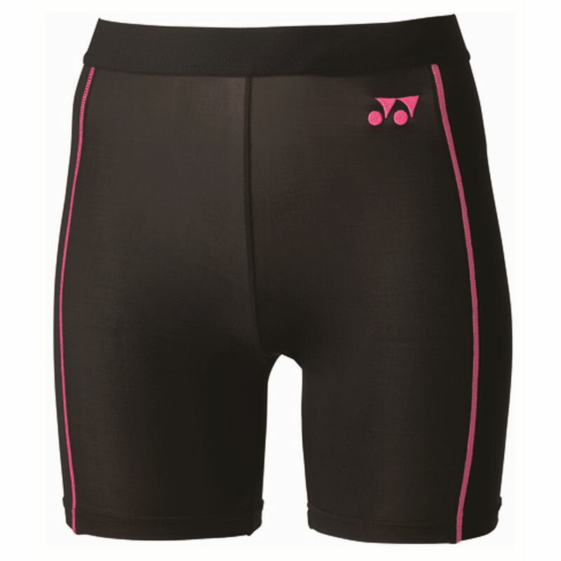 【ヨネックス】ハーフスパッツ フィットネスモデル レディース 181 ブラック／ピンク L オールスポーツ アンダーウェア（ウィメンズ） /STB-F2502 [▲][ZX]