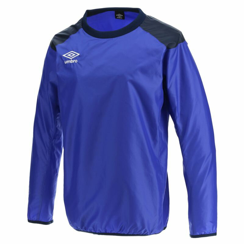 【アンブロ】ウインドピステトップ BUNV ブルー×ネイビー L サッカー トップス /UBA4040 [▲][ZX]