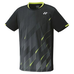 【ヨネックス】ユニゲームシャツ（フィットスタイル） 007 ブラック S テニス・バドミントン ウエア（ユニ） /10463 [▲][ZX]