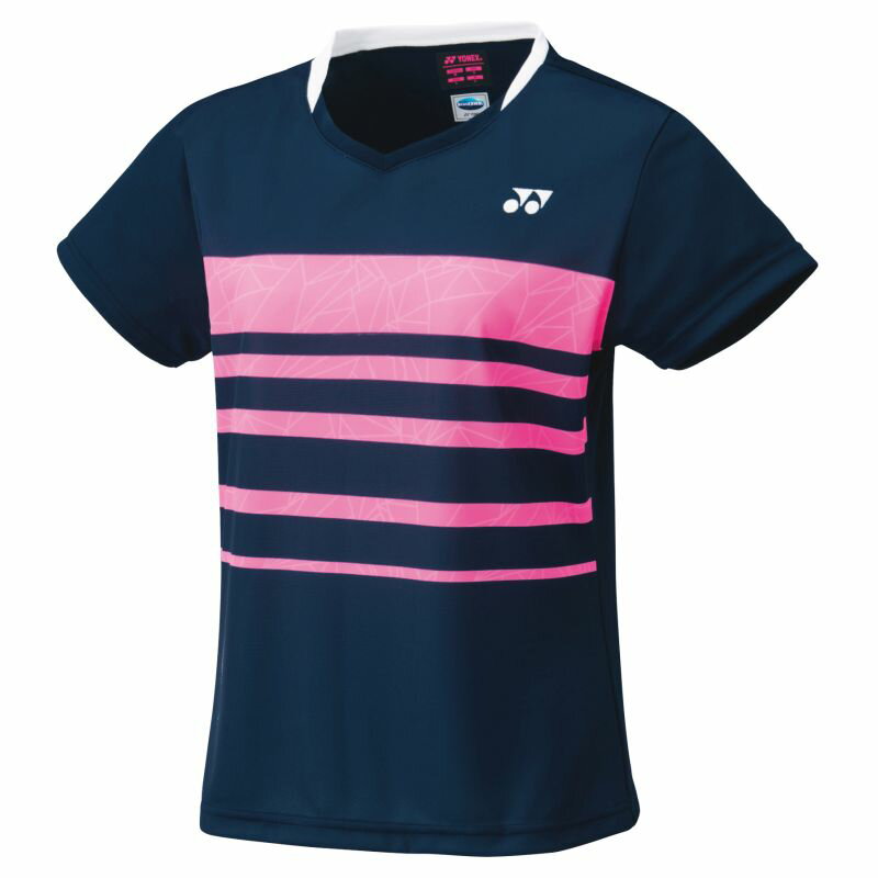 【ヨネックス】ウィメンズゲームシャツ 019 ネイビーブルー O テニス・バドミントン ウエア（ウィメンズ） /20666 [▲][ZX]