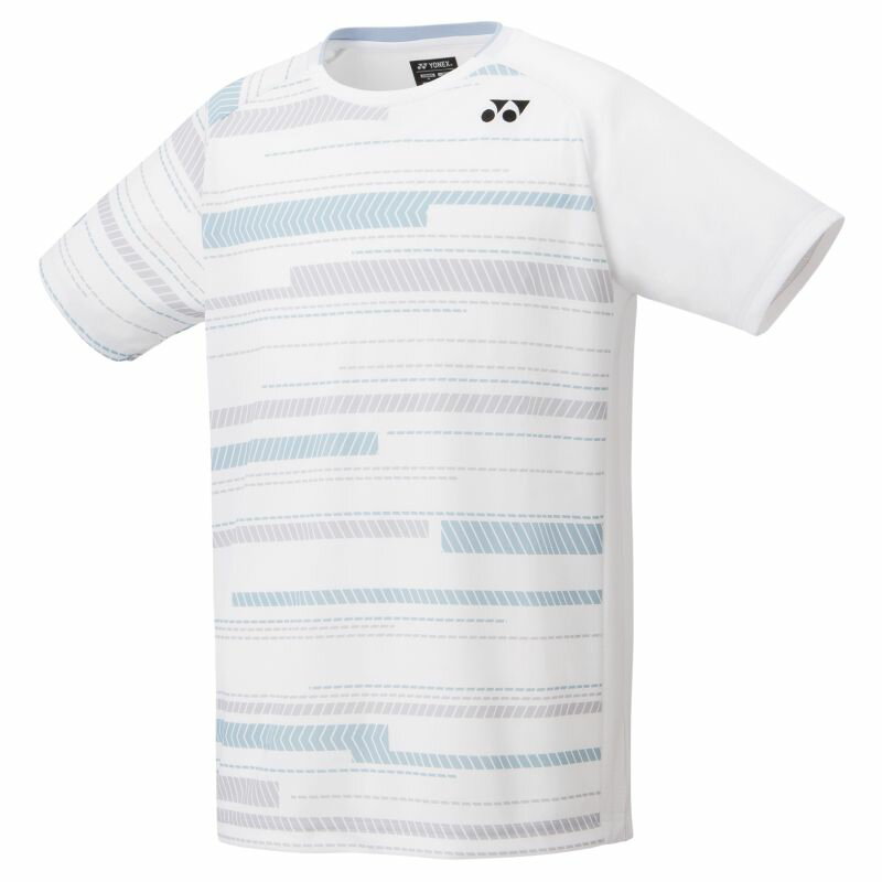 【ヨネックス】ユニゲームシャツ（フィットスタイル） 011 ホワイト SS テニス・バドミントン ウエア（ユニ） /10472 [▲][ZX]