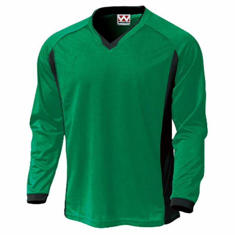 【ウンドウ】ベーシックロングスリーブサッカーシャツ 26 グリーン 120 サッカー シャツ /P-1930J [▲][ZX]