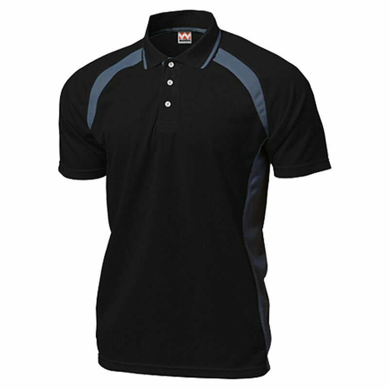 【ウンドウ】ベーシックテニスシャツ 34 ブラック 120 テニス シャツ /P-1710J [▲][ZX]