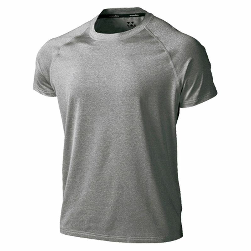 【ウンドウ】フィットネスストレッチTシャツ 8834 ブラックMIXW 140 フィットネス Tシャツ /P-810J [▲][ZX]