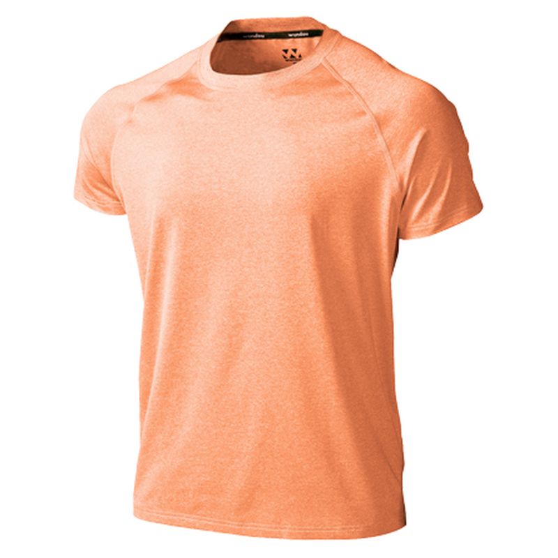 【ウンドウ】フィットネスストレッチTシャツ 8810 バーミリMIXW L フィットネス Tシャツ /P-810 [▲][ZX]