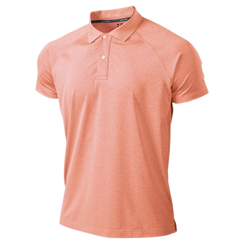 【ウンドウ】フィットネスストレッチポロシャツ 8810 バーミリMIXW 150 フィットネス ポロシャツ /P-815J [▲][ZX]