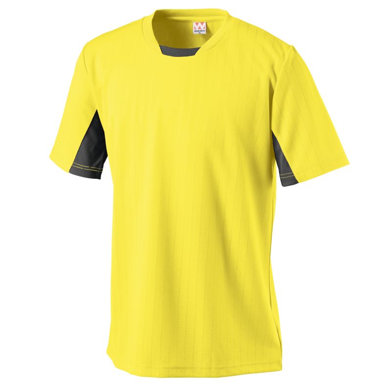 【ウンドウ】サッカーゲームシャツ 21 イエロー XL サッカー シャツ /P-1940 [▲][ZX]