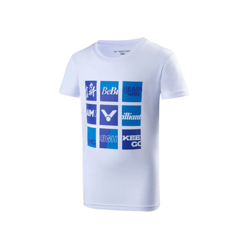 【ビクター】Tシャツ A ホワイト 145 バドミントン Tシャツ /T-22020 [▲][ZX]