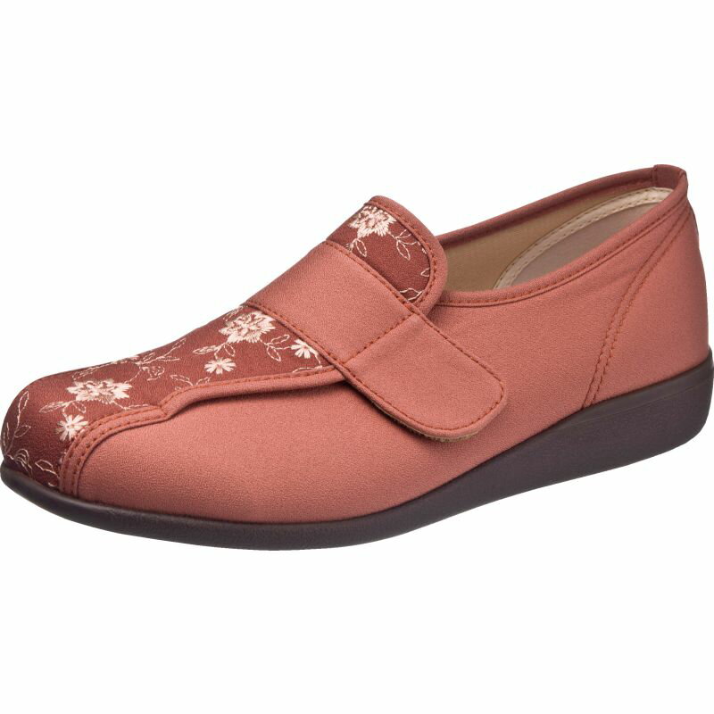 【アサヒシューズ / ASAHI】KHS L052 レンガコンビ 23.5cm 快歩主義 介護 靴 コンフォートシューズ リハビリ 高齢者 シューズ /KS22359 [▲][ZX]