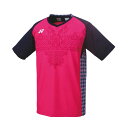 【11%OFFクーポン！5/1限定！】【ヨネックス / YONEX】メンズゲームシャツ フィットスタイル ロ－ズピンク Mサイズ ウェア メンズ テニス バドミントン /10445 [▲][ZX]