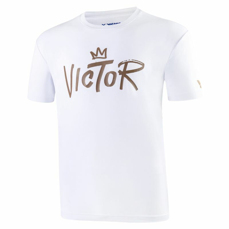 【ビクタースポーツ / VICTOR】Tシャツ ホワイト Lサイズ バドミントン ウェア /T-25007 [ ][ZX]