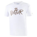 ビクタースポーツ VICTOR Tシャツ ホワイト Lサイズ バドミントン ウェア T-25007  ZX 