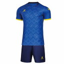 【トータス / KELME】トライバルプラクティスシャツ&パンツセット ロイヤルスカイブルーxネイビー XL サッカー フットサル ウェア メンズ ユニ /81...