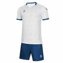 【トータス / KELME】トライバルプラクティスシャツ&パンツセット ホワイトxネイビー L サッカー フットサル ウェア メンズ ユニ /8151ZB100...
