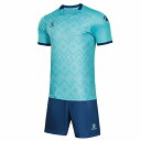 【トータス / KELME】トライバルプラクティスシャツ&パンツセット ライトブルーxネイビー S サッカー フットサル ウェア メンズ ユニ /8151ZB1...