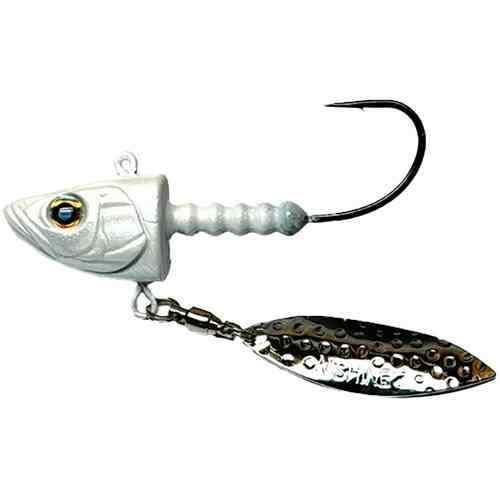 Rakuten - NISHINE ニシネルアーワークス ニシネ Smelthead+ スメルトヘッドプラス 28g 1oz #4/0 #02 Pearl White パールホワイト