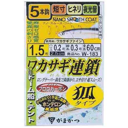 GAMAKATSU ���ޤ��� �參����Ϣ�� �ѥ����� 5�ܻų� W183 1.5-0.2