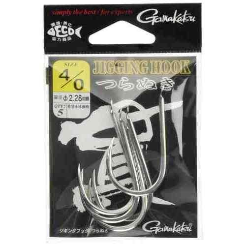 GAMAKATSU がまかつ バラ ジギングフック 貫(銀) 6/0