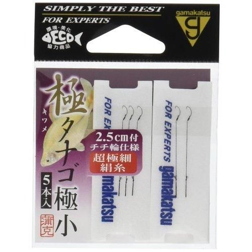 GAMAKATSU がまかつ 糸付 極タナゴ 極小 超極細ハリス トクチュウ