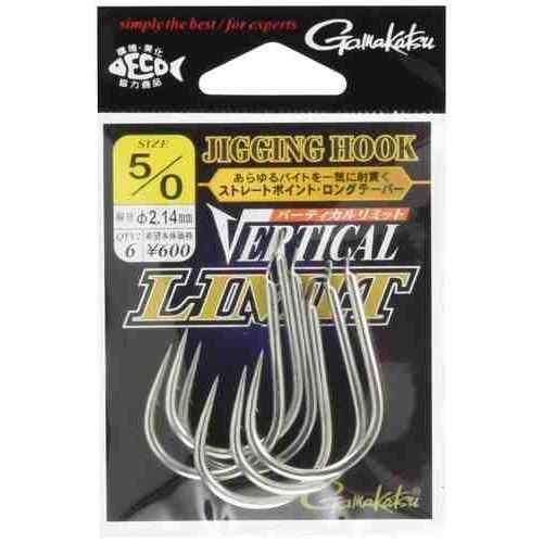 GAMAKATSU がまかつ バラ ジギングフック バーティカルリミット 5/0