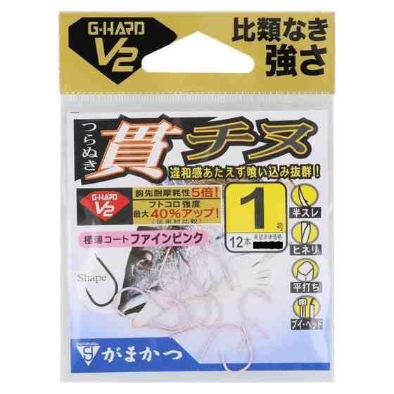Rakuten - GAMAKATSU がまかつ バラ G-HARD V2 貫チヌ(ファインピンク) 1