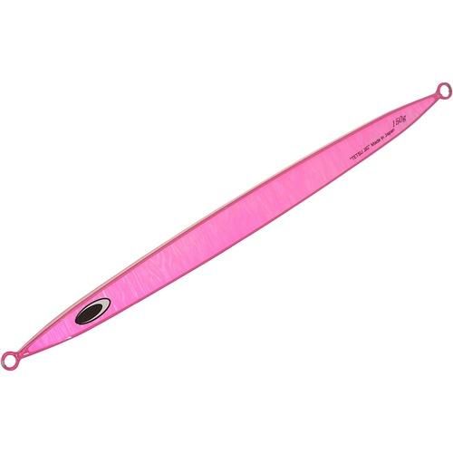 サイズ: 150g全長: 205mm幅: 14mm材質: 鉄、ステンレスカラー: UVヘッドピンク センターバランス・左右非対称のハイレスポンス フォルムと比重、絶妙なバランスが相まって比類なきスライドのしやすさとスピードを生むジグ 鉄の比重の軽さが鉛のジグにはない絶妙の間を水平姿勢で作り出し、ジグが失速するまでの時間が長くとれる 喰わせの間が取りやすいのが特徴 比重の軽さを感じさせないフォールスピードと軽快な操作性を実現