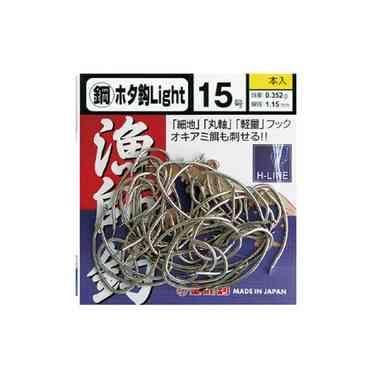 Rakuten - KINRYU 金龍鉤 鋼 ホタ鈎 Light 白 15号 35本入