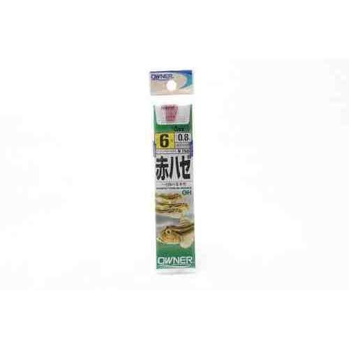 OWNER オーナーばり OHハゼ(糸付) 赤 6号-0.8 20505