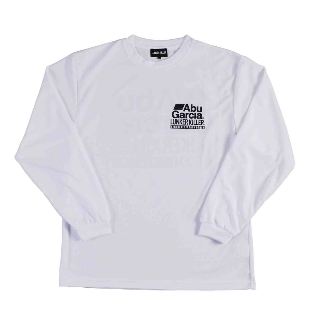AbuGarcia アブガルシア Abu*LKドライ ロングスリーブ ロゴTシャツ ホワイトXL