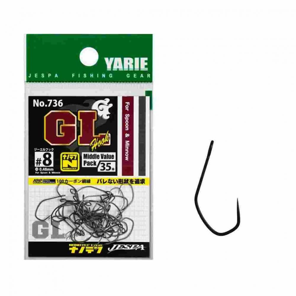 YARIE ヤリエ 736 GLフック #8 1000パック