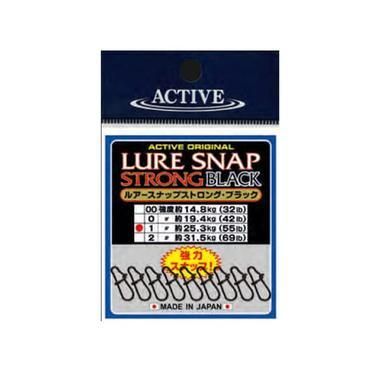ACTIVE アクティブ ルアースナップストロング ブラック #00