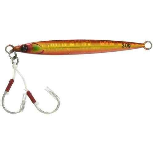 Jackall Bigbacker Jig Slide Stick 30g Akakin/Magma Wave Holo