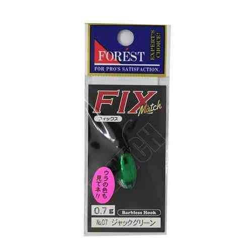0.7g「フィックス」はロッドの角度を固定したまま巻き速度で泳層を調整して釣ることが出来るように設計したスプーンです。 アクションはワイドロールで魚を寄せやすい波動になるように調整しています。 「マッチ」はサーチ特化の喰わせ仕様です。