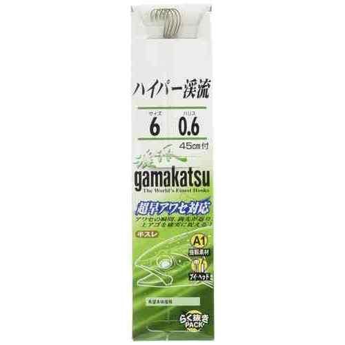 GAMAKATSU がまかつ 糸付 A1 ハイパー渓流(茶) 6-0.6