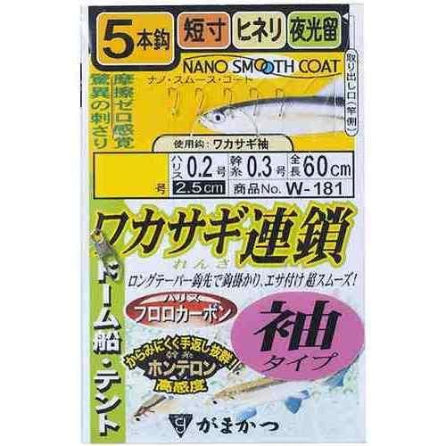 「キープ力」に優れた「ワカサギ袖」ナノスムースコートの驚異的な掛かりの良さを実感できます。 ナノ・スムース・コート(NANO SMOOTH COAT) - 摩擦抵抗の劇的減少、強い撥水性能 PTFE(ポリテトラフルオロエチレン) - 複合表面処理加工 摩擦係数の少ない物質で、フッ素樹脂コートの1つ 摩擦ゼロ感覚の刺さりの良さ ハリス: 0.2 幹糸: 0.3 入数: 1 全長: 60cm 使用鈎: ワカサギ袖 1組入