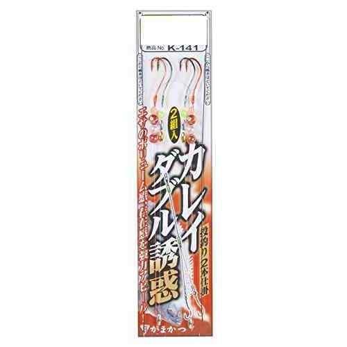 カレイ専用の釣具。強烈なアピール力を持つ。 号数: 15号 ハリス: 6 幹糸: 10 全長: 90cm 使用鈎: カレイ専用（赤） 入数: 2本（2組入） カラー: 赤 スペック サイズ鈎: 15号 ハリス: 6 カラー: レッド系