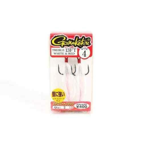 GAMAKATSU がまかつ バラ トレブル13FT W×レッド 4