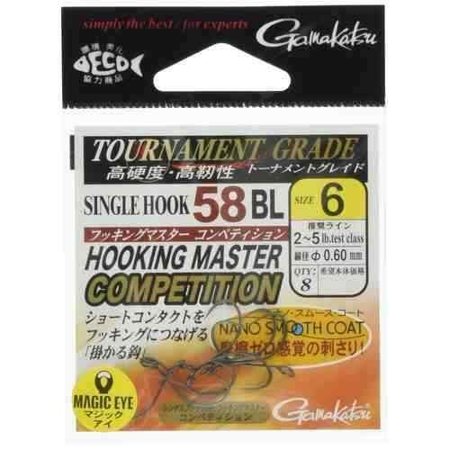 GAMAKATSU がまかつ シングルフック58 BL HKマスター コンペティション #6