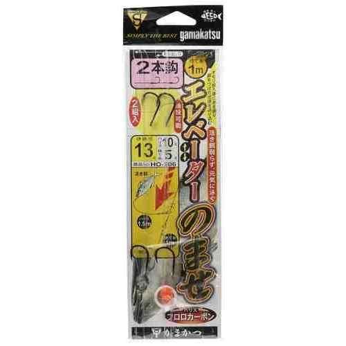 堤防での大物釣りに適した仕掛け。 活き餌を使用したエレベーター釣法に対応 抵抗なく沖のポイントまで遠投可能 活き餌が長持ちし、元気に釣りを楽しめる スペック 号数: 13 ハリス: 10 使用鈎: 伊勢尼（黒）2本 入数: 2組 ハリス素材: フロロカーボン カラー: 黒 メーカー品番: 42693
