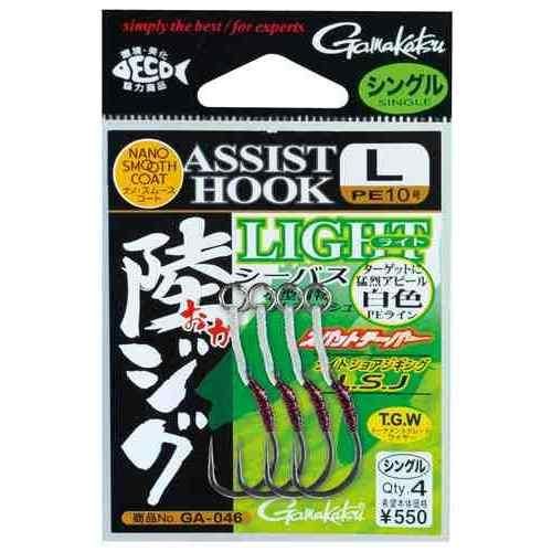 GAMAKATSU がまかつ アシストフック 陸ジグライト シングル GA046 L