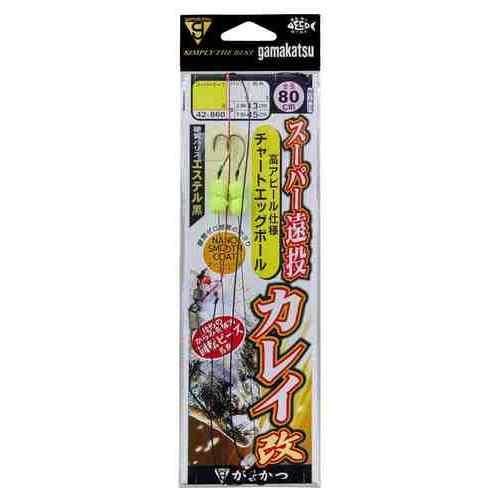 GAMAKATSU がまかつ スーパー遠投カレイ仕掛 改 (チャートエッグボール) 15-5